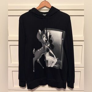Givenchy Black Monochrome Bambi Hoodie